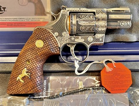 Spectacular Custom Colt Python Full Coverage Custom Engraved