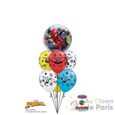 Bouquet De Ballons H Lium Spiderman Au Clown De Paris