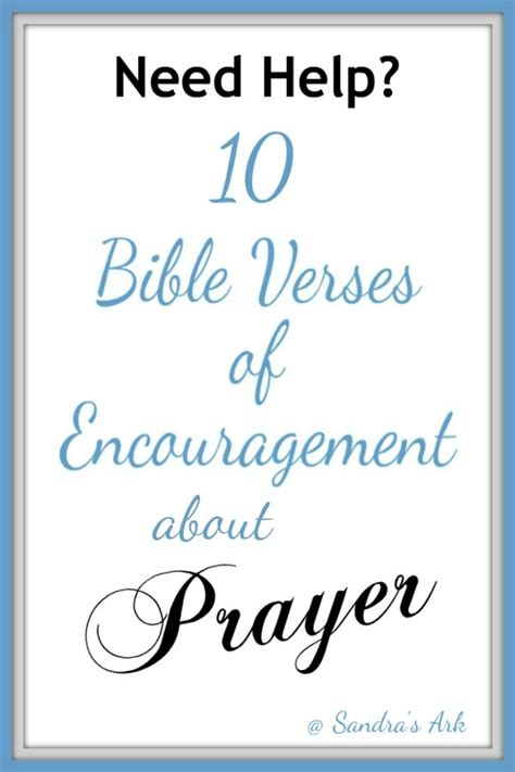 10 bible verses of encouragement about prayer plus free printable – Artofit