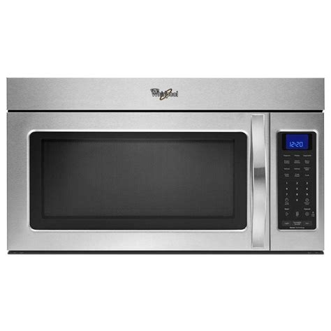 Whirlpool 1 9 Cu Ft Over The Range Microwave In Stainless Steel With Sensor Cooking Wmh32519cs