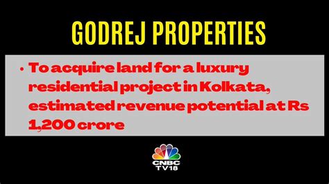 CNBC TV18 On Twitter Godrej Properties To Acquire Land For A Luxury