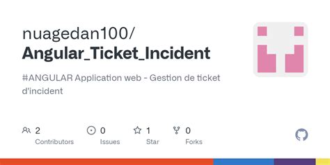 Github Nuagedan Angular Ticket Incident Angular Application Web