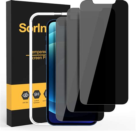 Sorlnern 3 Pack Privacy Screen Protector For Iphone 12 12 Pro Privacy Screen