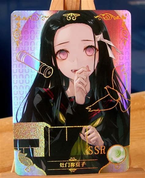 Nezuko Kamado Demon Slayer Carte Ssr Anime Holo Card Goddess Story Ns