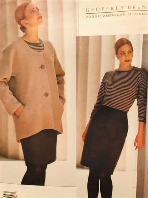 Vintage Vogue American Designer Geoffrey Beene Etsy Vogue