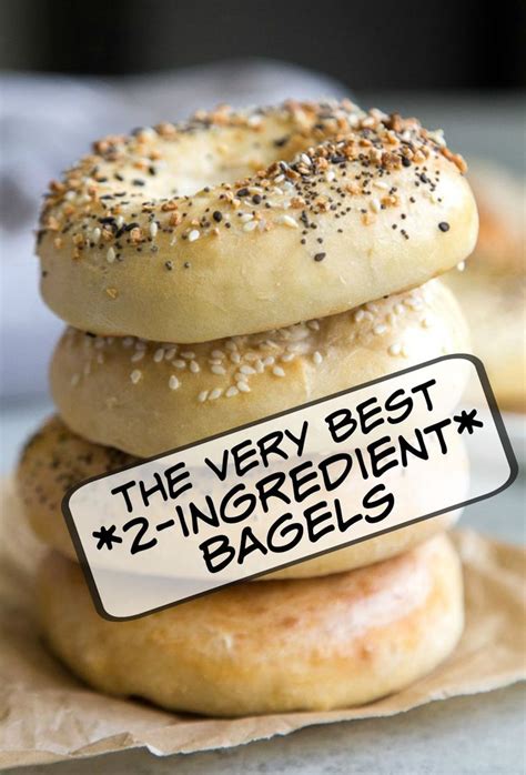 2 Ingredient Bagels Recipe Bagel Recipe Easy Homemade Bagels Bagel