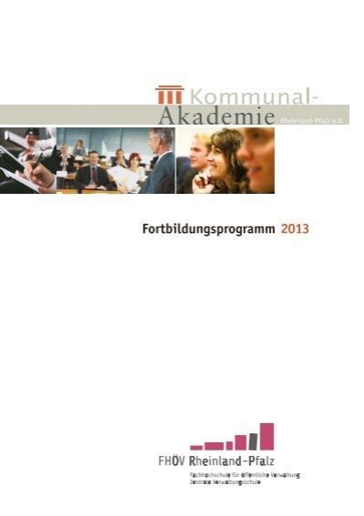 Fortbildungsprogramm Kommunal Akademie Rheinland