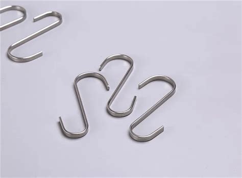 Flat S Hooks Heavy Duty Genuine Solid Stainless Steel S Shaped