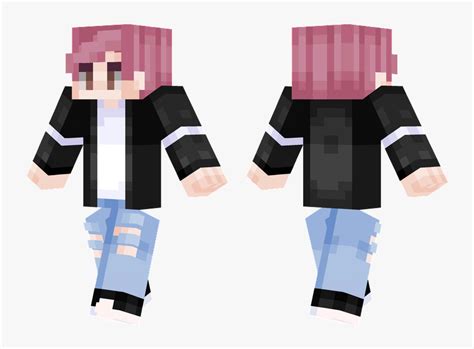 White Hair Anime Boy Minecraft Skin