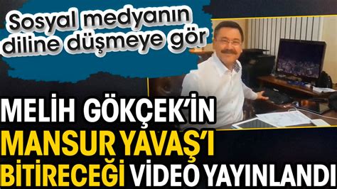 Melih Gökçekin Ankara Büyükşehir Belediyesi Başkanı Mansur Yavaşı