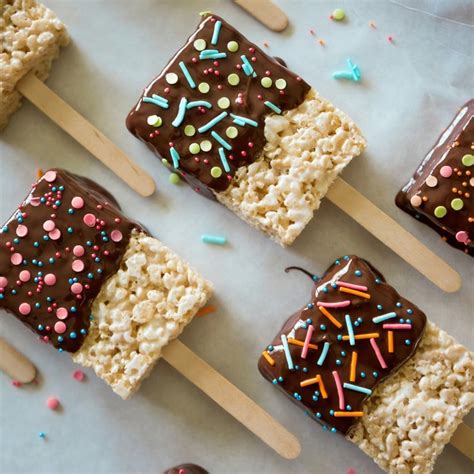 The Best Chocolate Dipped Rice Krispie Treats The Three Snackateers