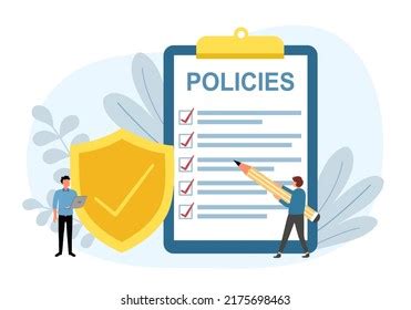 Business Policy Document Concept Vector Illustration Stock Vector (Royalty Free) 2175698463 ...