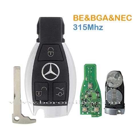 Mercedes benz BGA NEC 3 botones llave remota 315Mhz batería doble