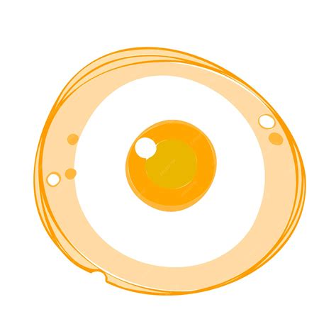 Premium Vector Fried Eggs On White Food Ingredients Vector Illustration