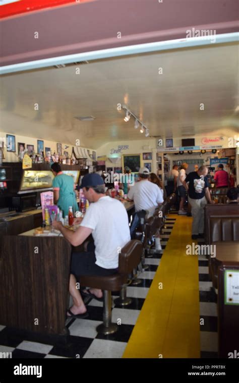 People Eating At Peggy Sues Diner In Yermo California This Historic