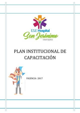 Plan Institucional De Capacitaci N Pdf