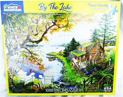 White Mountain Puzzle By The Lake Pieces Complete And Good