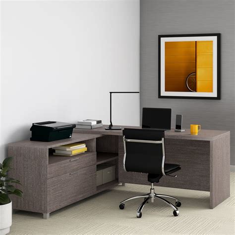 L Shaped Large Executive Desk Foter