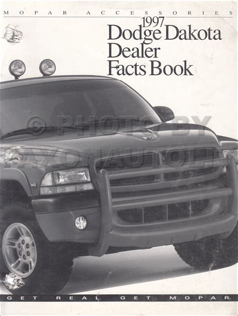 1997 Dodge Dakota Accessories Facts Book Original