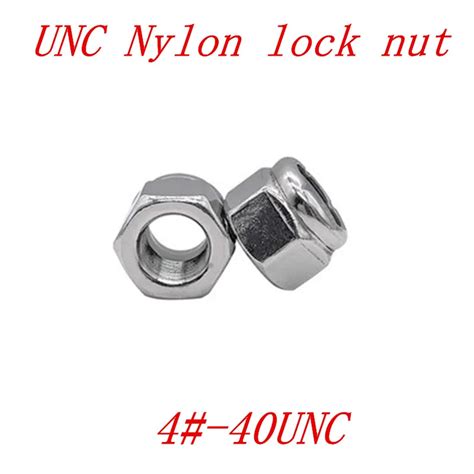 Crous De Blocage En Nylon Acier Inoxydable UNC 4 40 100 Pi Ces