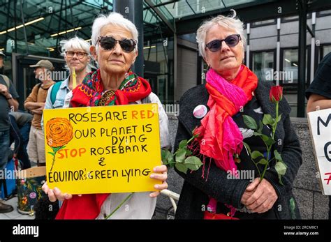 London Uk 15 July 2023 Fossil Free London Protest Against The