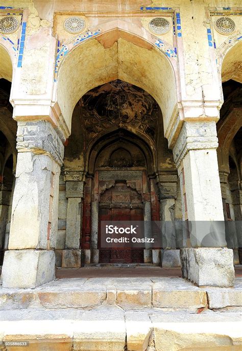 Humayun Stone Door Stock Photo - Download Image Now - Architecture ...