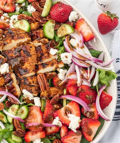 Grilled Chicken Strawberry Salad Punchfork