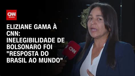 Eliziane Gama à CNN Inelegibilidade de Bolsonaro foi resposta do