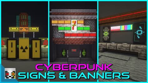 Minecraft Banners Minecraft 1 Minecraft Structures Cyberpunk City