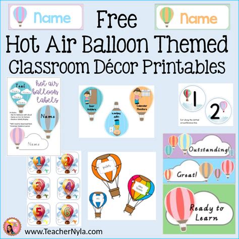 Discover 11 Hot Air Balloon Classroom Theme Ideas Nyla S Crafty Teaching