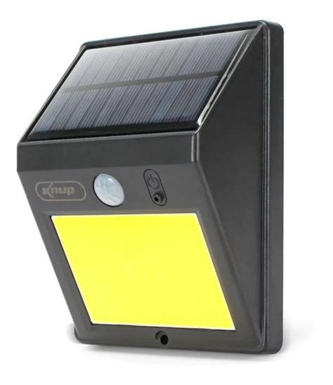 Luminaria Solar Arandela COB 60 LEDs Sensor de Presença Knup