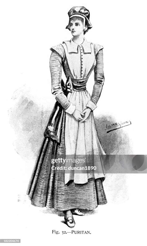 Puritan Costume Victorian Fashion High Res Vector Graphic Getty Images