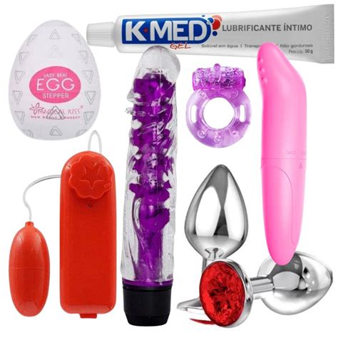 Kit Sex Shop Vibrador Feminino Golfinho Lubrificante K Med