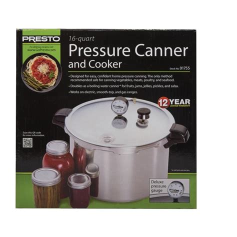 Presto 16 Qt Pressure Canner Manual