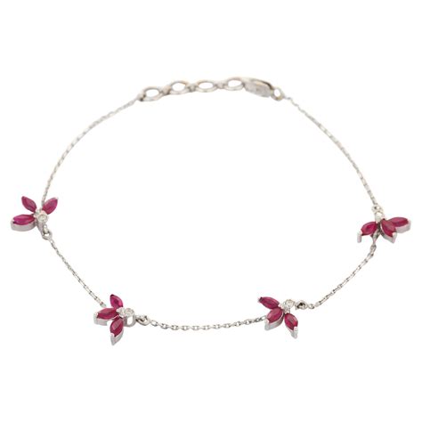 Ruby And Diamond Gold Bracelet At 1stdibs