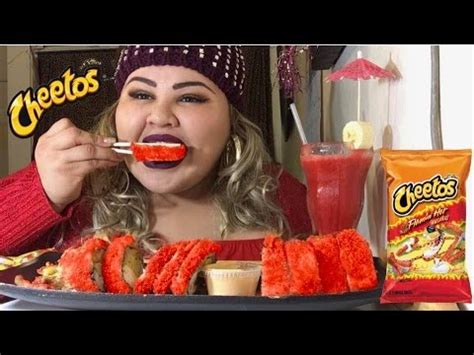 Hot Cheetos Sushi MUKBANG Wendy S Eating Show YouTube