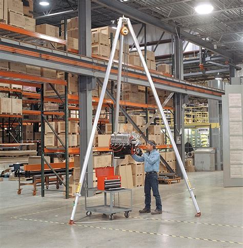 Industrial Tripod Hoists Lifts And Cranes Portable And Adjustable