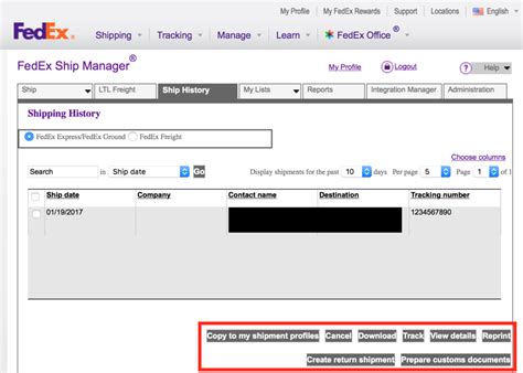 Fedex Tracking Number