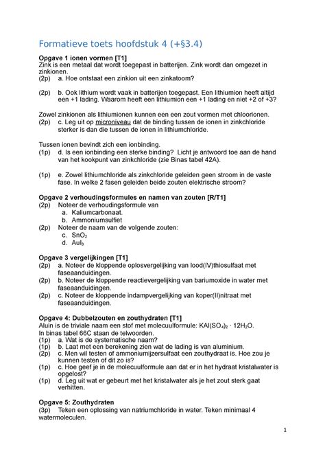 Formatieve Toets Hoofdstuk 4 Havo 4 Formatieve Toets Hoofdstuk 4 3