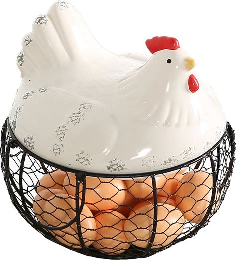 Amazon MyGift Rustic Farmhouse Large Capacity Fresh Egg Gathering