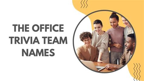 The Office Trivia Team Names Teamnamesify