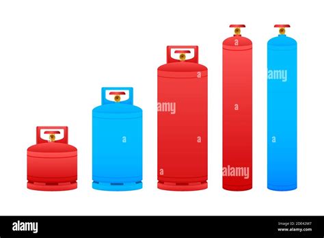 Réservoir Vectoriel De Bouteille De Gaz Contenant Icône De Bouteille De Propane Gpl Gaz