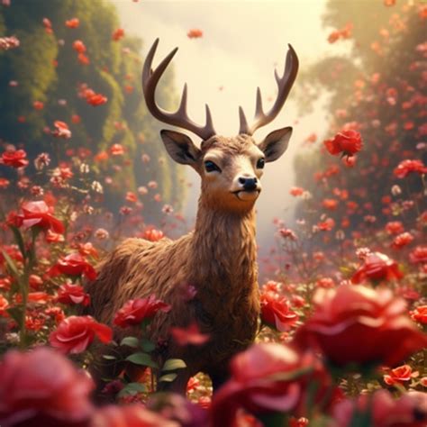 Premium Ai Image Christmas Deer