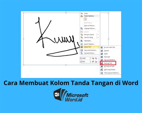 Ini Cara Membuat Kolom Tanda Tangan Di Word Dengan Rapi