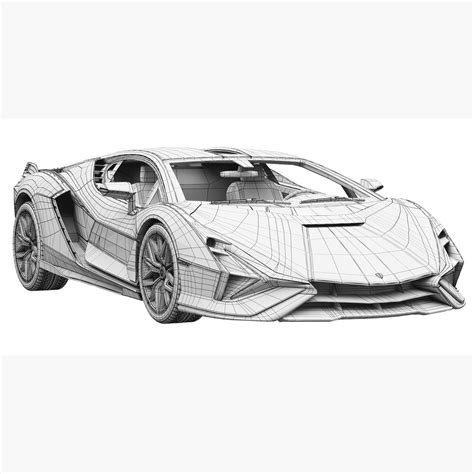 Lamborghini Sian 3d 모델 다운로드 Sports Car On