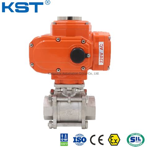 Ptfe Water Industrial Usage Kst Kt Dekon Float Electric Ball Valve