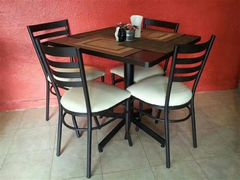 Muebles Para Restaurante Sillas Y Mesas Cafetería Antro Bar 2690