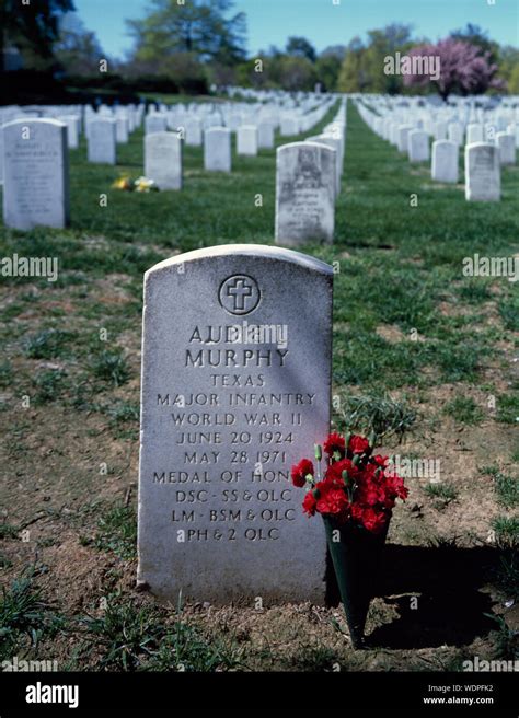 Audie Murphy Grave Arlington National Hi Res Stock Photography And