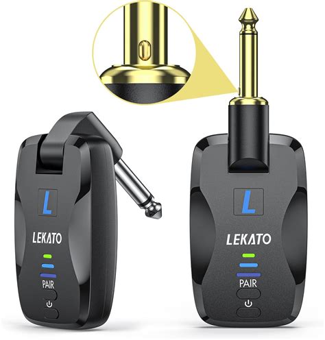 Lekato 24ghz Guitar Wireless System Designed With Slient Plug