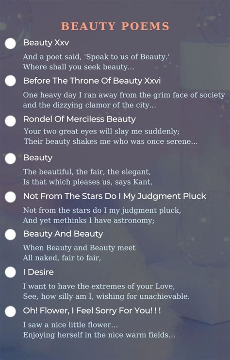 Best poems about womenʼs beauty